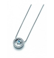 Колие “Captor“ - родий + аква