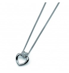 Колие “Cuore“ - родий +...