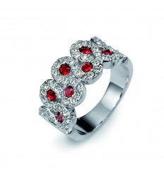 Пръстен “Curl“ - родий +...