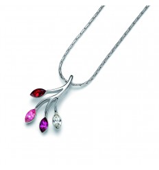 Колие “Foglia“ - родий +...