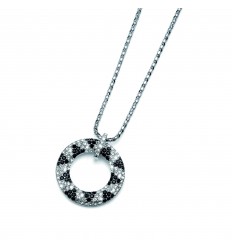 Колие “Piramid“ - родий +...