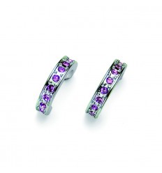 Обици “Infinity“ - родий +...