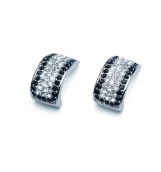 Обици “Rim“ - родий +...