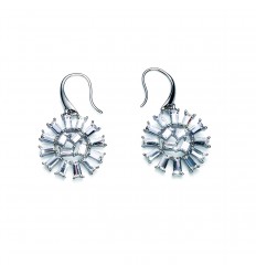 Обици “Garland“ - родий +...