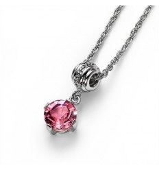 Колие “Cut“ - родий +...