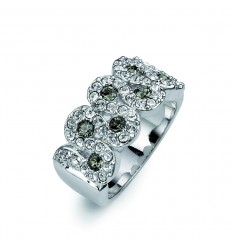 Пръстен “Curl“ - родий +...