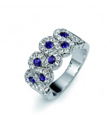 Пръстен “Curl“ - родий +...