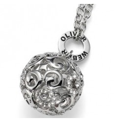 Колие “Chi“ - родий + кристал