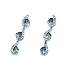 Обици “Raimdrop“ - родий +...