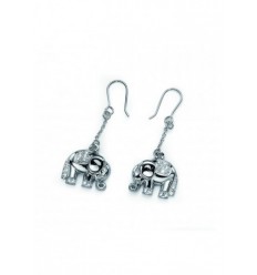 Обици “Suerte“ - родий +...