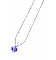 Колие “Beat“ - родий + виолет