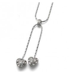 Колие “Couple“ - родий +...