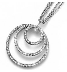 Колие “Orbit“ - родий +...