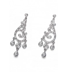 Обици “Residence` - родий +...