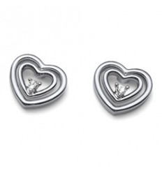 Обици “Aloha“ - родий +...