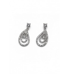 Обици “Beauty“ - родий +...