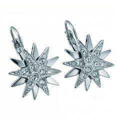 Обици  “Sissy“ - родий +...