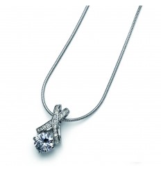 Колие“Sound“ -  родий +...