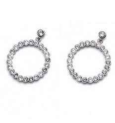 Обици “Beyond“ - родий +...