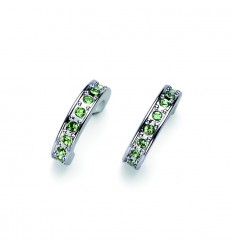 Обици “Infinity“ - родий +...