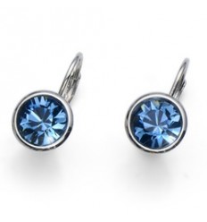 Обици “Simple“ - родий +...