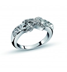 Пръстен “Crossing“ - родий...