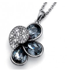 Колие “Pulse` - родий +...