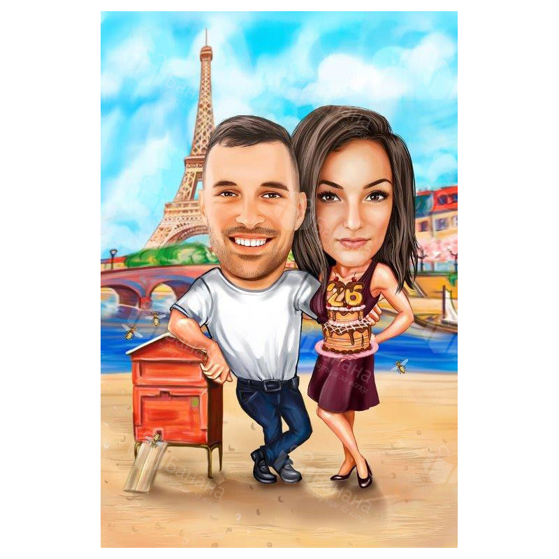 Карикатура за двама