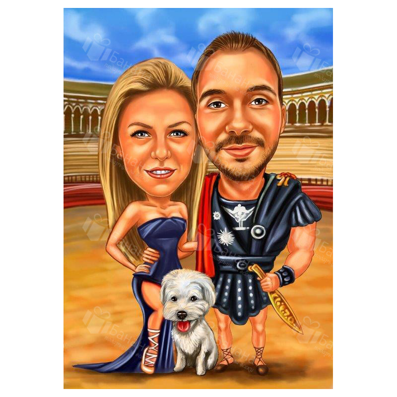 Карикатура за двама