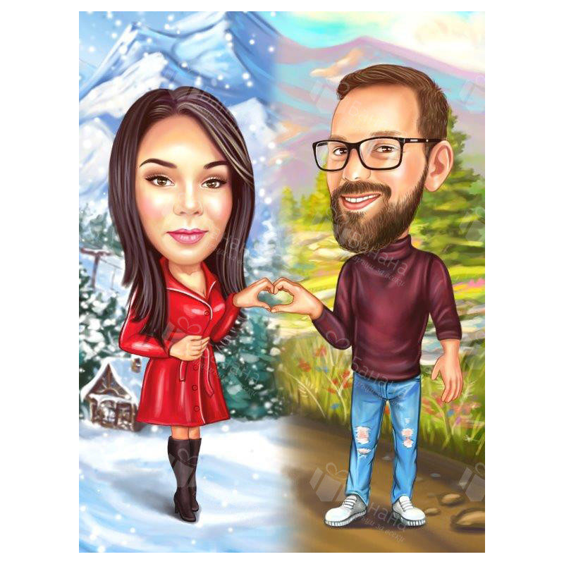 Карикатура за двама