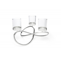 ZILVERSTAD Троен свещник...