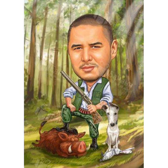 Карикатура за ловец