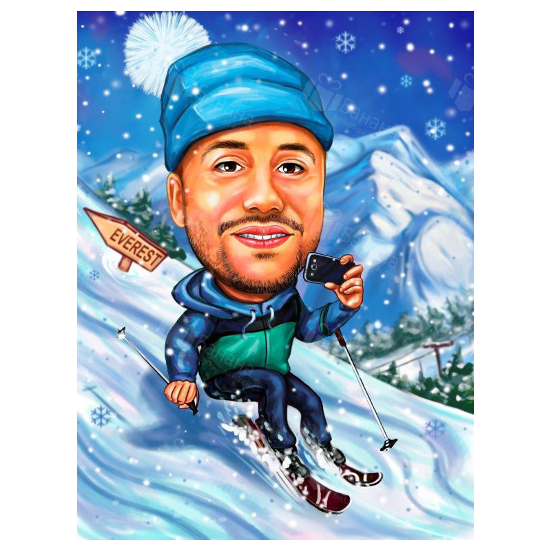 Карикатура за любителите на зимните спортове