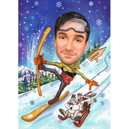 Карикатура за любителите на зимните спортове
