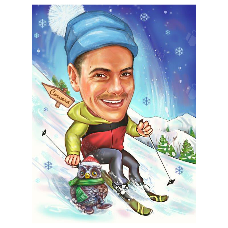 Карикатура за любителите на зимните спортове