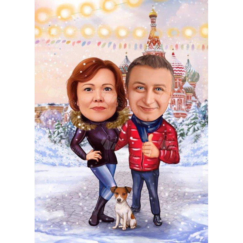 зимна карикатура