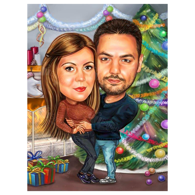 зимна карикатура