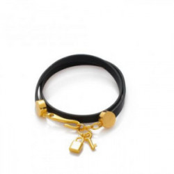 Дамска черна гривна с...