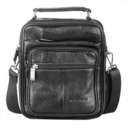 Мъжка черна чанта - SILVER...