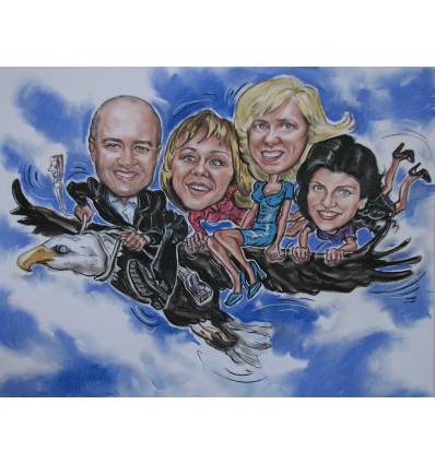 Пастелна карикатура – подарък с настроение