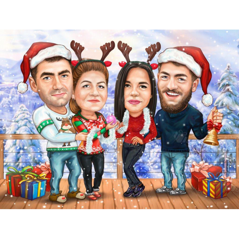 Карикатура с Коледни идеи