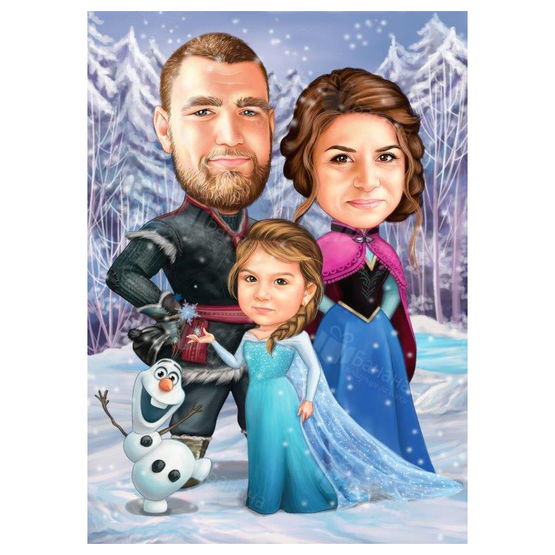 зимна карикатура