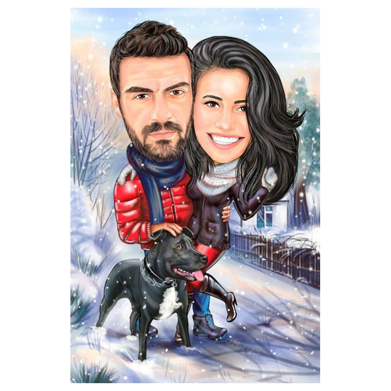 зимна карикатура