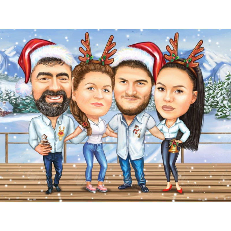 Карикатура за приятели