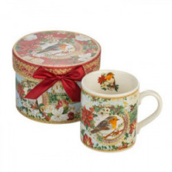 Коледна чаша с птиче