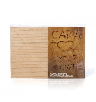 Картичка от дърво