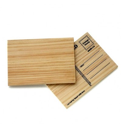 Картичка от дърво