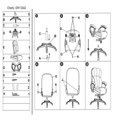 Офис стол "Charly"