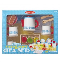 19843 Дървен сервиз за чай