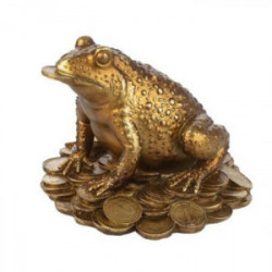 Статуетка жаба с монети...